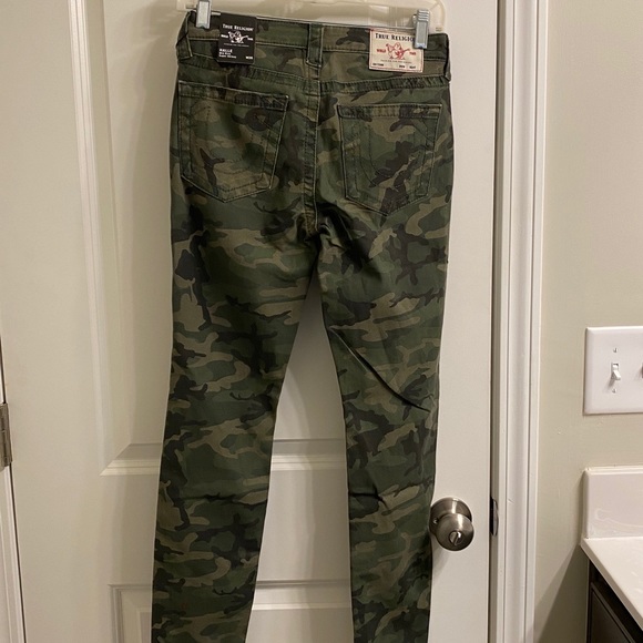True Religion army green camouflaged Halle super skinny jeans - Picture 10 of 15